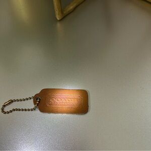 Coach Vintage 🤎British Tan🤎one sided Hangtag